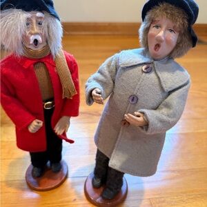 Vintage pair of Christmas Carolers Set -